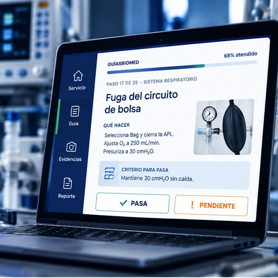 GuíasBiomed: guía de mantenimiento paso a paso en una computadora